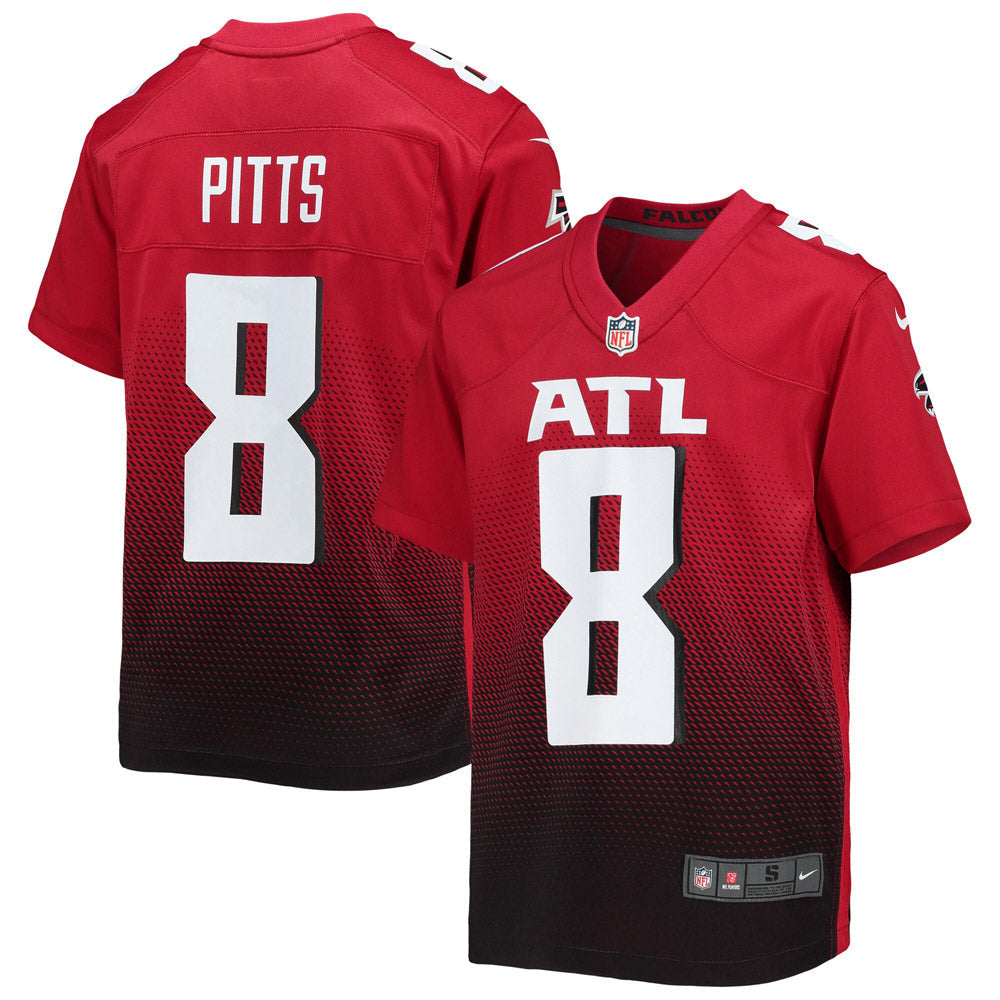 Youth Atlanta Falcons Kyle Pitts Game Jersey Red