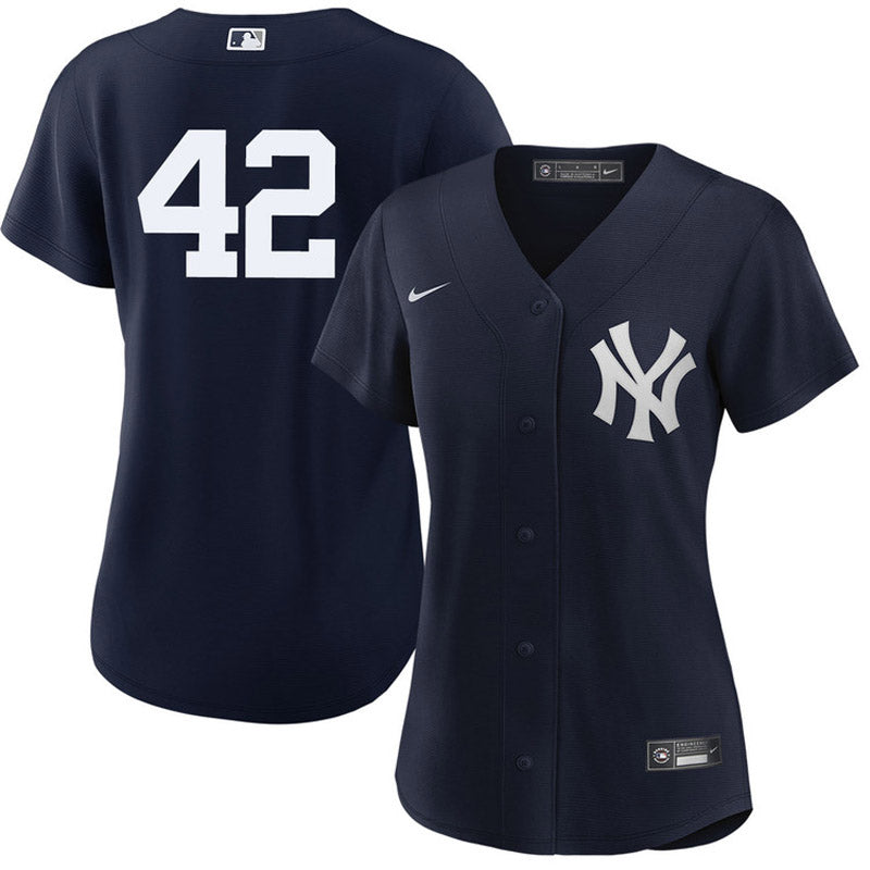 Women's New York Yankees Mariano Rivera Replica Alternate Jersey - Navy